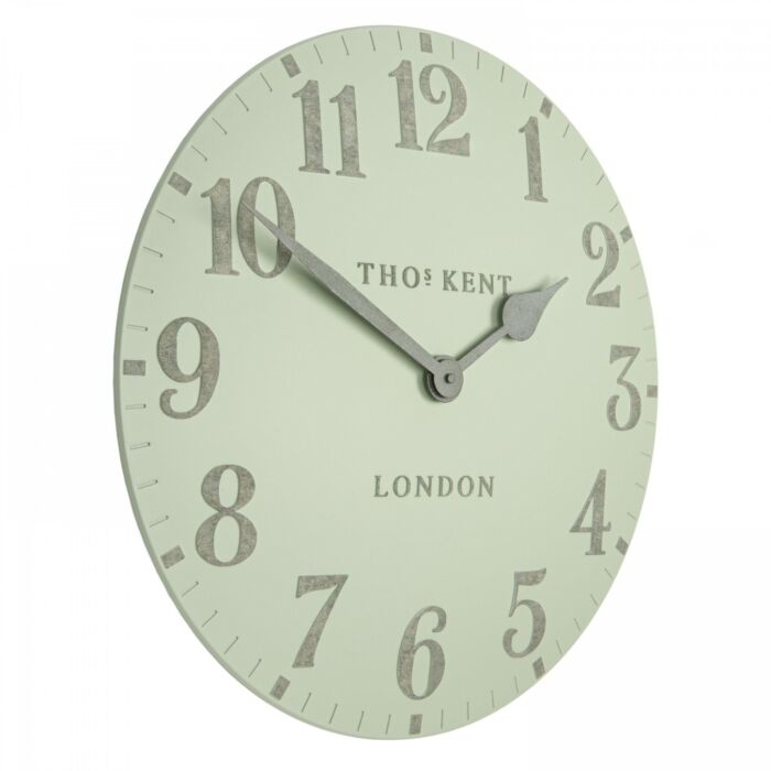 Thomas Kent - Arabic Pearl Green Large Wall Clock
